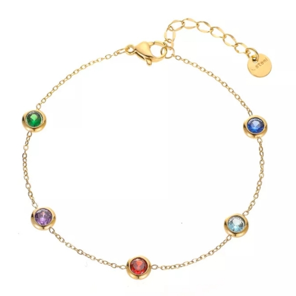 ▪️18k gold plated cubic zirconia braclet - Picture 2 of 4